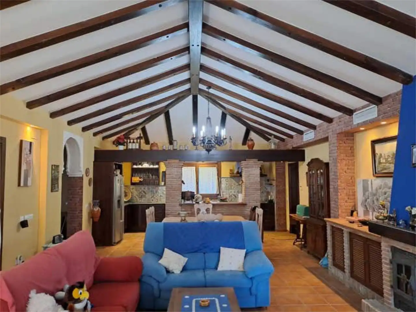 Casa adosada en venta en Almogía Sala de estar de Casa adosada en venta en Almogía con Jardín privado, Piscina y Amueblado
