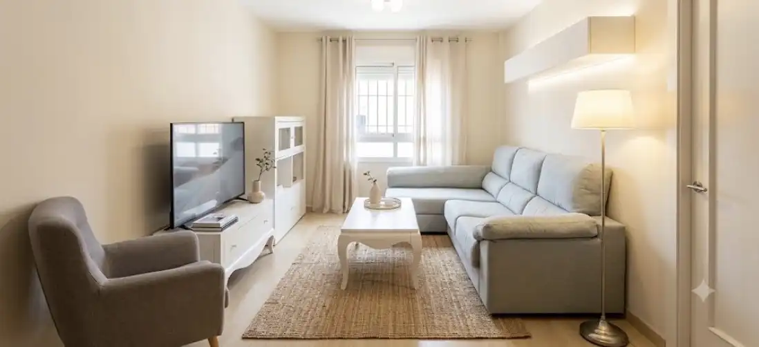 Piso en venta en Calle J.p.sartre, 2, Huércal de Almería Sala de estar de Piso en venta en Huércal de Almería con Aire acondicionado y Balcón