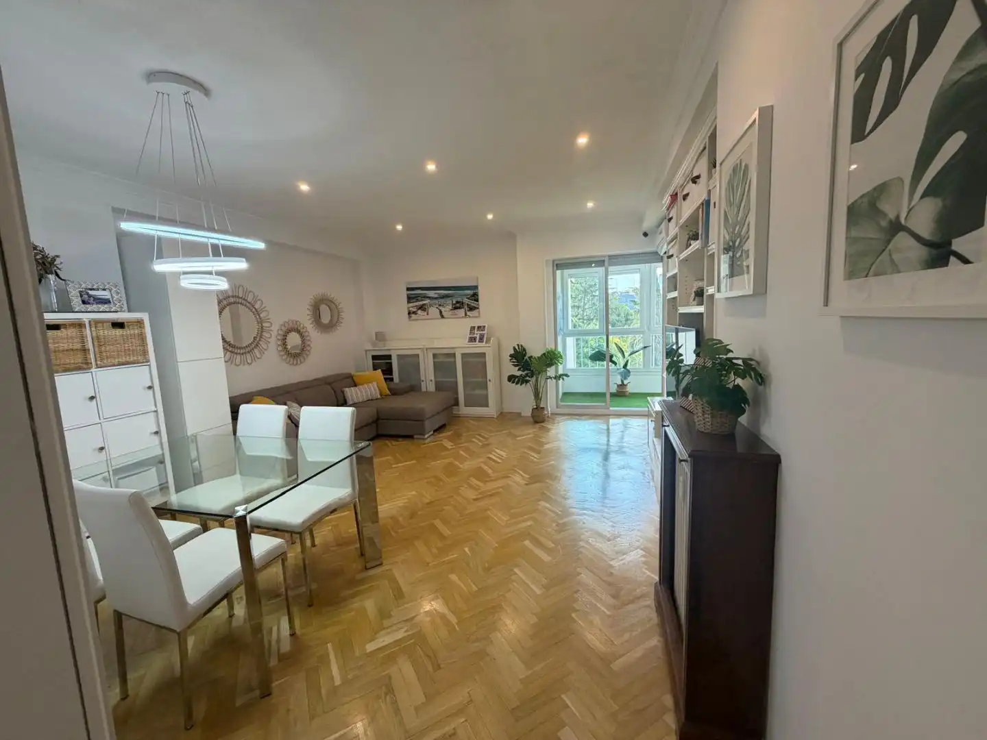 Wohnzimmer von Wohnung zum Verkauf in  Madrid Capital mit Klimaanlage und Terrasse