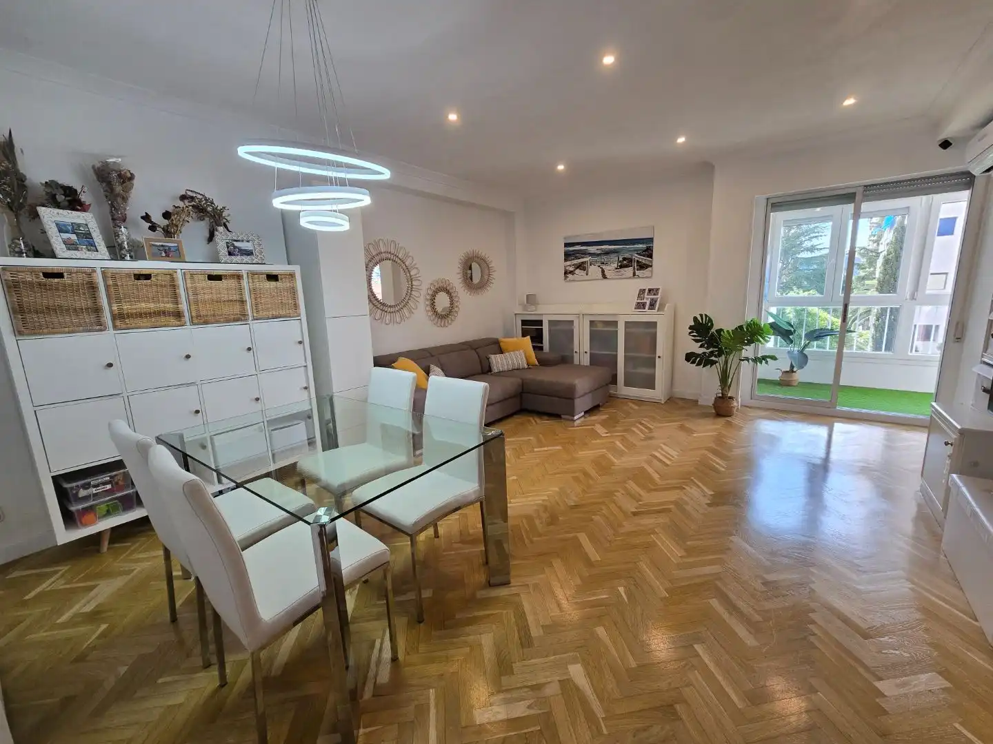 Wohnzimmer von Wohnung zum Verkauf in  Madrid Capital mit Klimaanlage und Terrasse