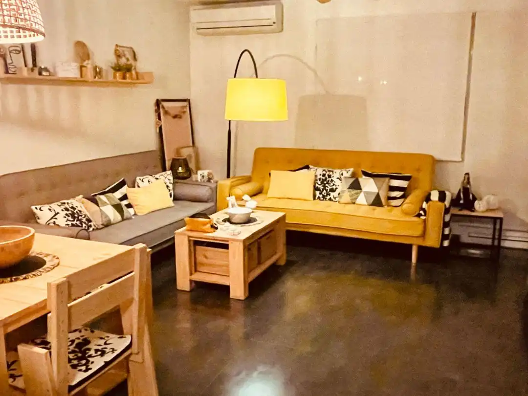 Casa adosada en venta en Carrer Mestre Serrano, 48, Benimuslem Sala de estar de Casa adosada en venta en Benimuslem con Aire acondicionado, Parquet y Terraza