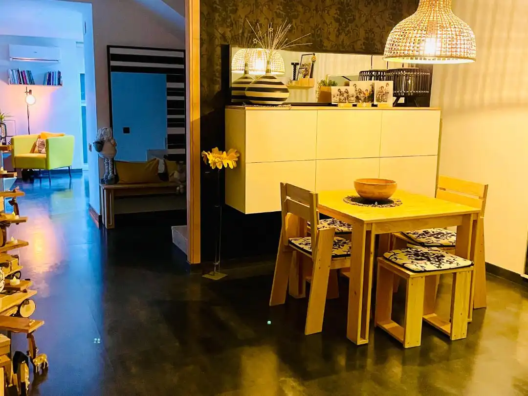 Casa adosada en venta en Carrer Mestre Serrano, 48, Benimuslem Comedor de Casa adosada en venta en Benimuslem con Aire acondicionado, Parquet y Terraza
