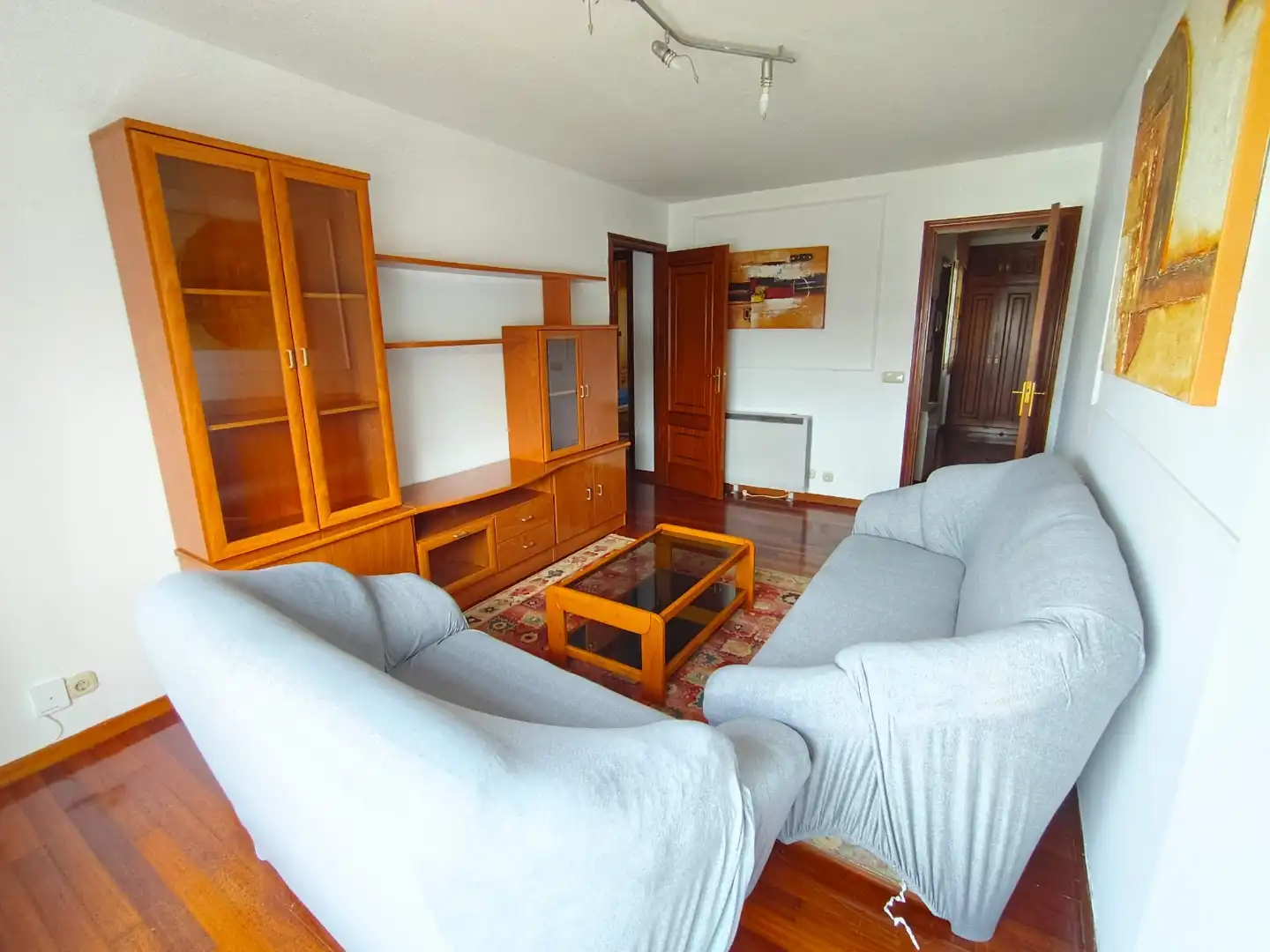 Flat for rent in Rúa Panasqueira, 5, O Milladoiro Living room of Flat for rent in Ames with Heating, Parquet flooring and Furnished