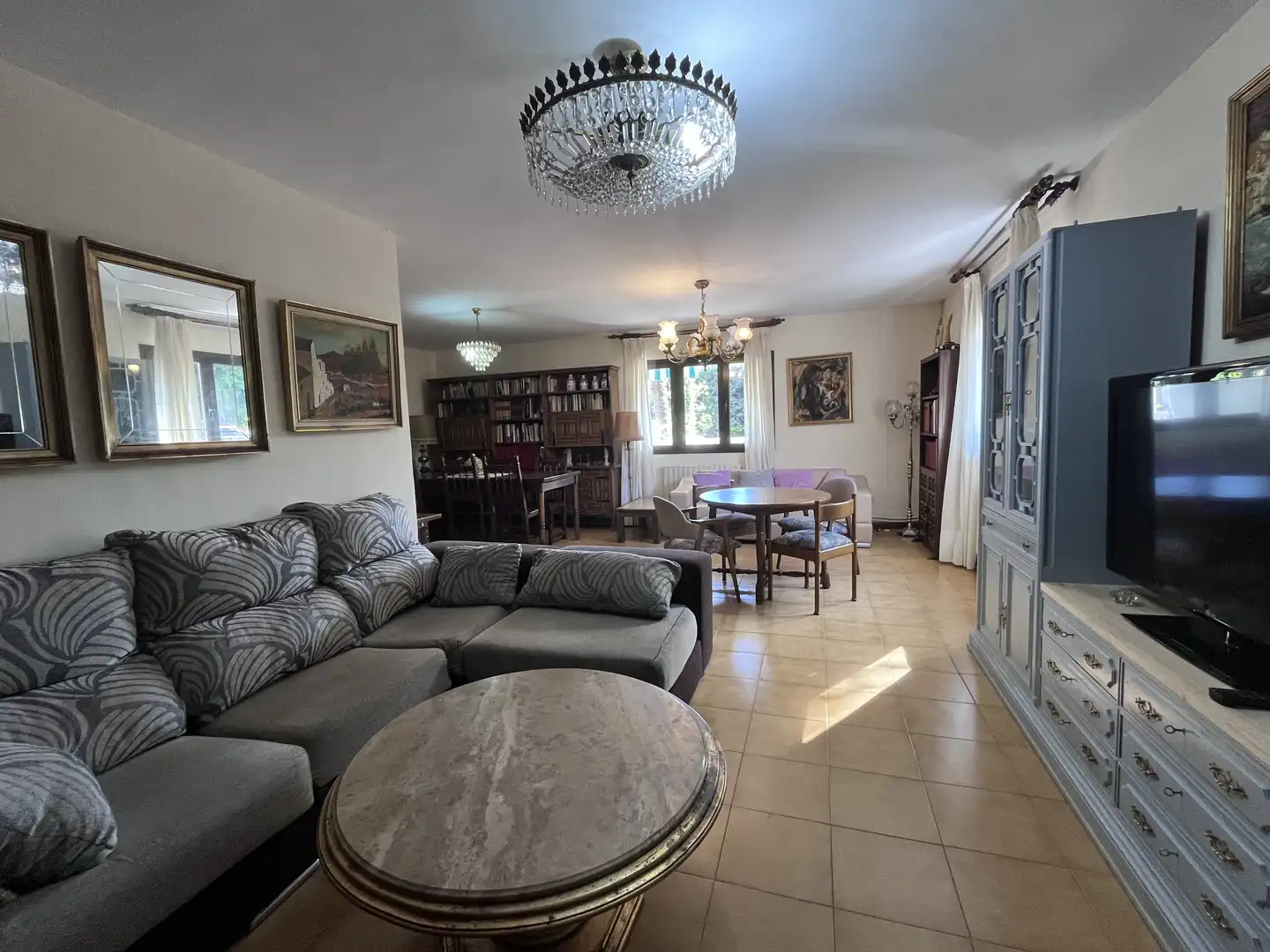 Casa o chalet en venta en Calle Llanos, 23, Mansilla de las Mulas Sala de estar de Casa o chalet en venta en Mansilla de las Mulas con Calefacción, Jardín privado y Terraza