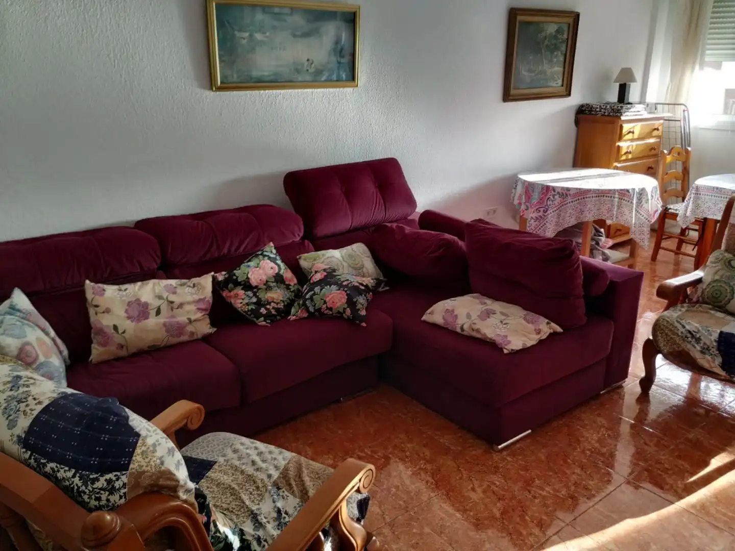 Flat for rent in Carrera del Perú, 70, Nueva Andalucía Living room of Flat for rent in Almería with Furnished and Community parking