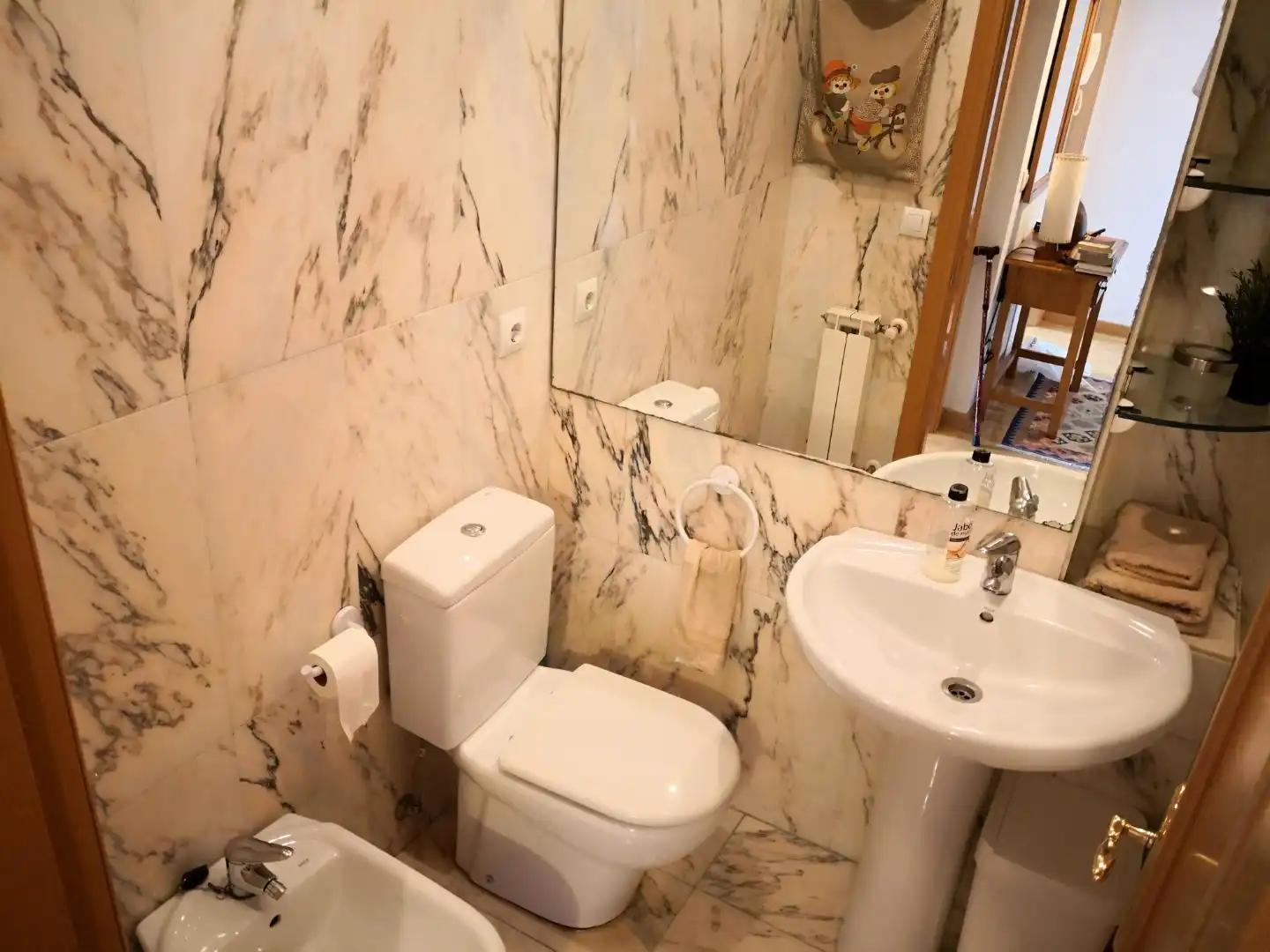 Apartamento de alquiler en Calle del Postigo Bajo, 14, Santo Domingo - El Campillín Baño de Apartamento de alquiler en Oviedo con Calefacción, Jardín privado y Parquet