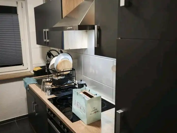 Cocina de Piso de alquiler en L'Hospitalet de Llobregat con Aire acondicionado