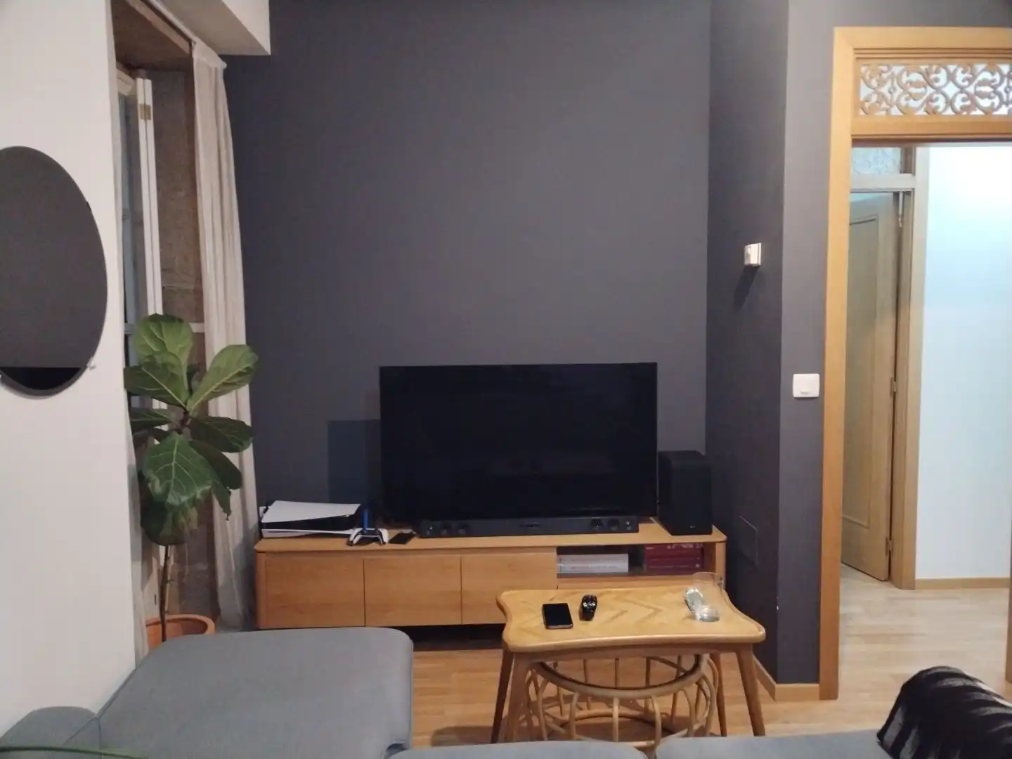 Flat for rent in Rúa Cardenal Cisneros, 8, Casco Viejo Living room of Flat for rent in Ourense Capital with Heating, Furnished and Video intercom