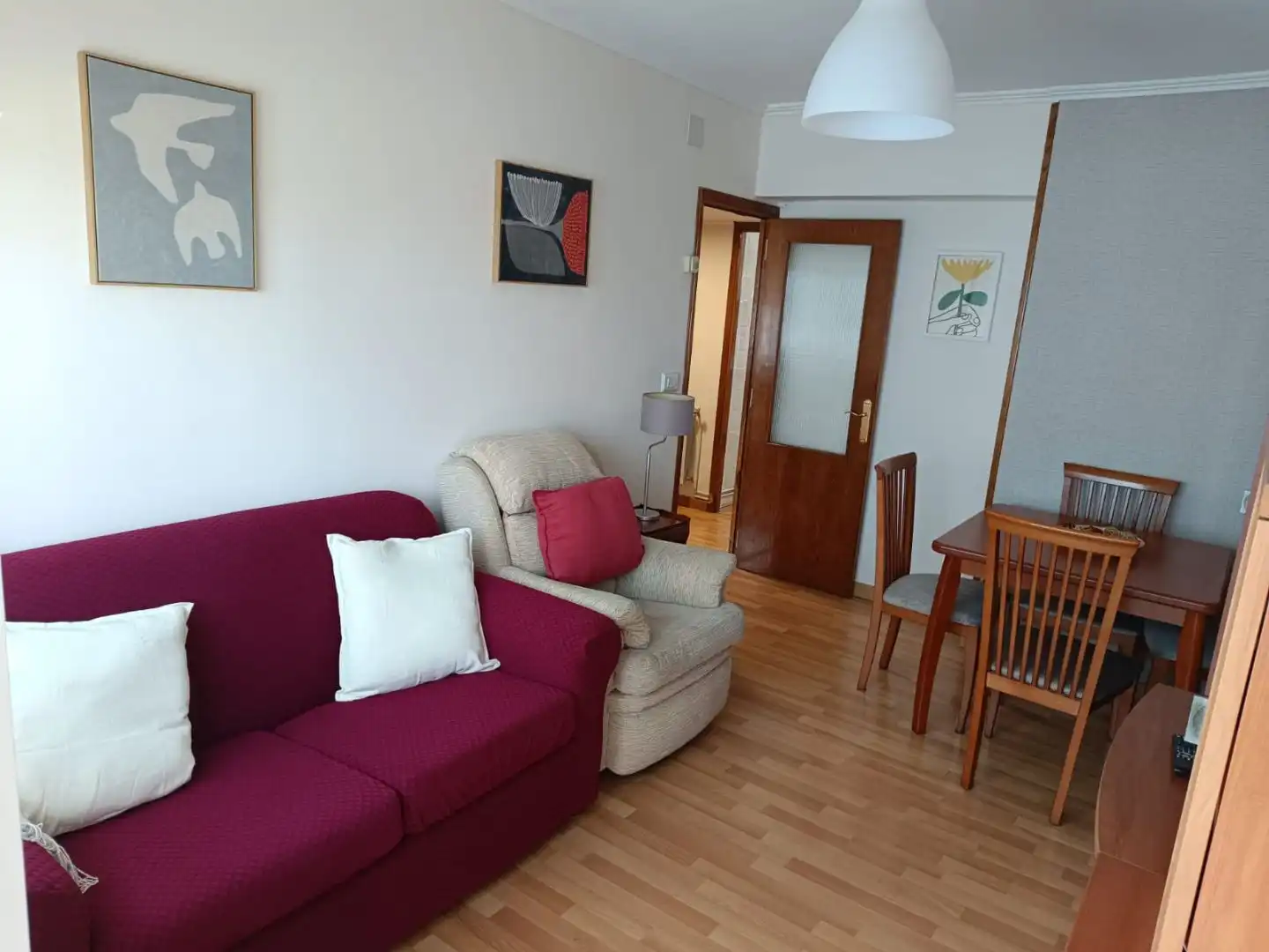 Pis de lloguer a Rúa San Roque, 53, San Roque - As Fontiñas Sala d'estar de Pis de lloguer en Lugo amb Calefacció, Parquet i Traster