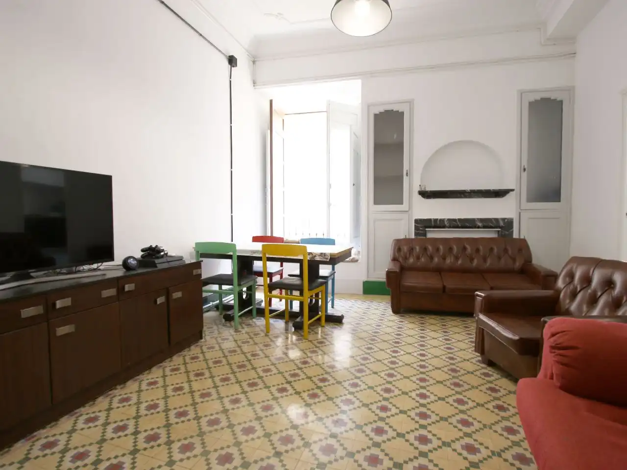 Piso de alquiler en Carrer la Cordeta, 31, Centre - Zona Alta Sala de estar de Piso de alquiler en Alcoy / Alcoi con Calefacción, Amueblado y Balcón