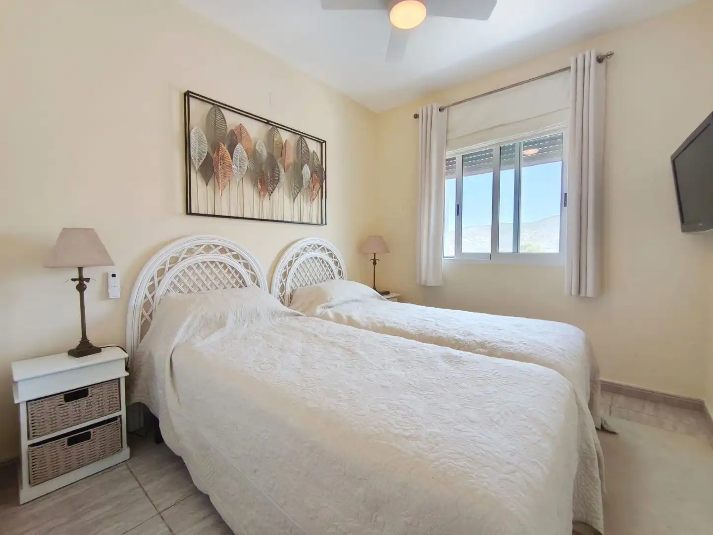 Flat for rent in Avenida de la Marina Alta, 6, Pedreguer Bedroom of Flat for rent in Pedreguer with Air Conditioner, Private garden and Terrace