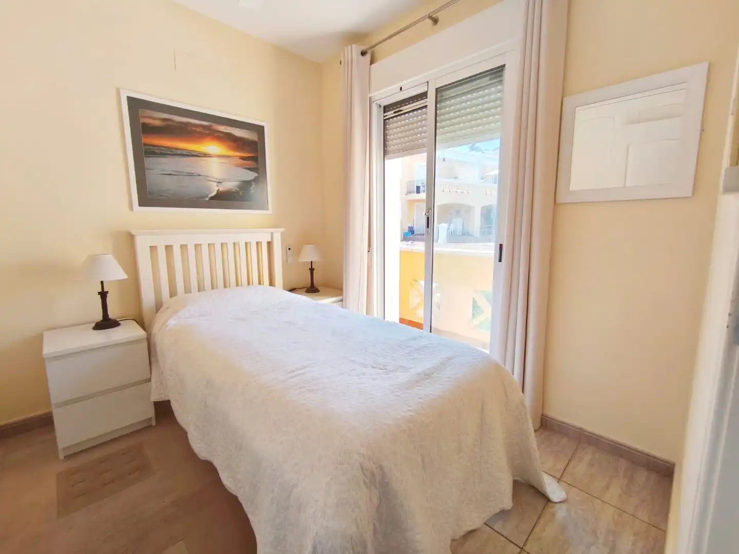 Flat for rent in Avenida de la Marina Alta, 6, Pedreguer Bedroom of Flat for rent in Pedreguer with Air Conditioner, Private garden and Terrace