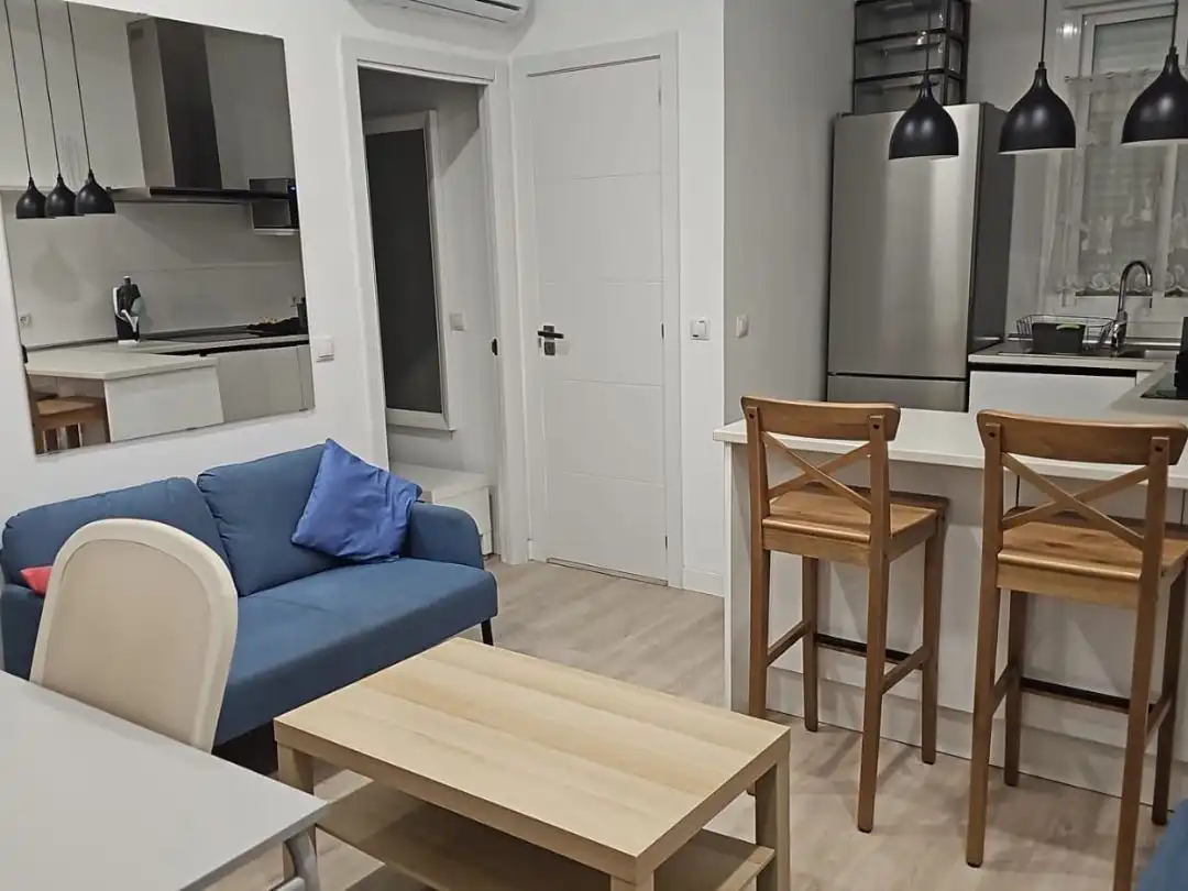 Sala d'estar de Pis de lloguer en  Madrid Capital amb Aire condicionat