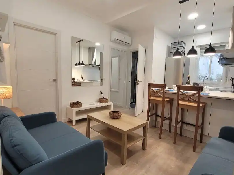 Sala d'estar de Pis de lloguer en  Madrid Capital amb Aire condicionat