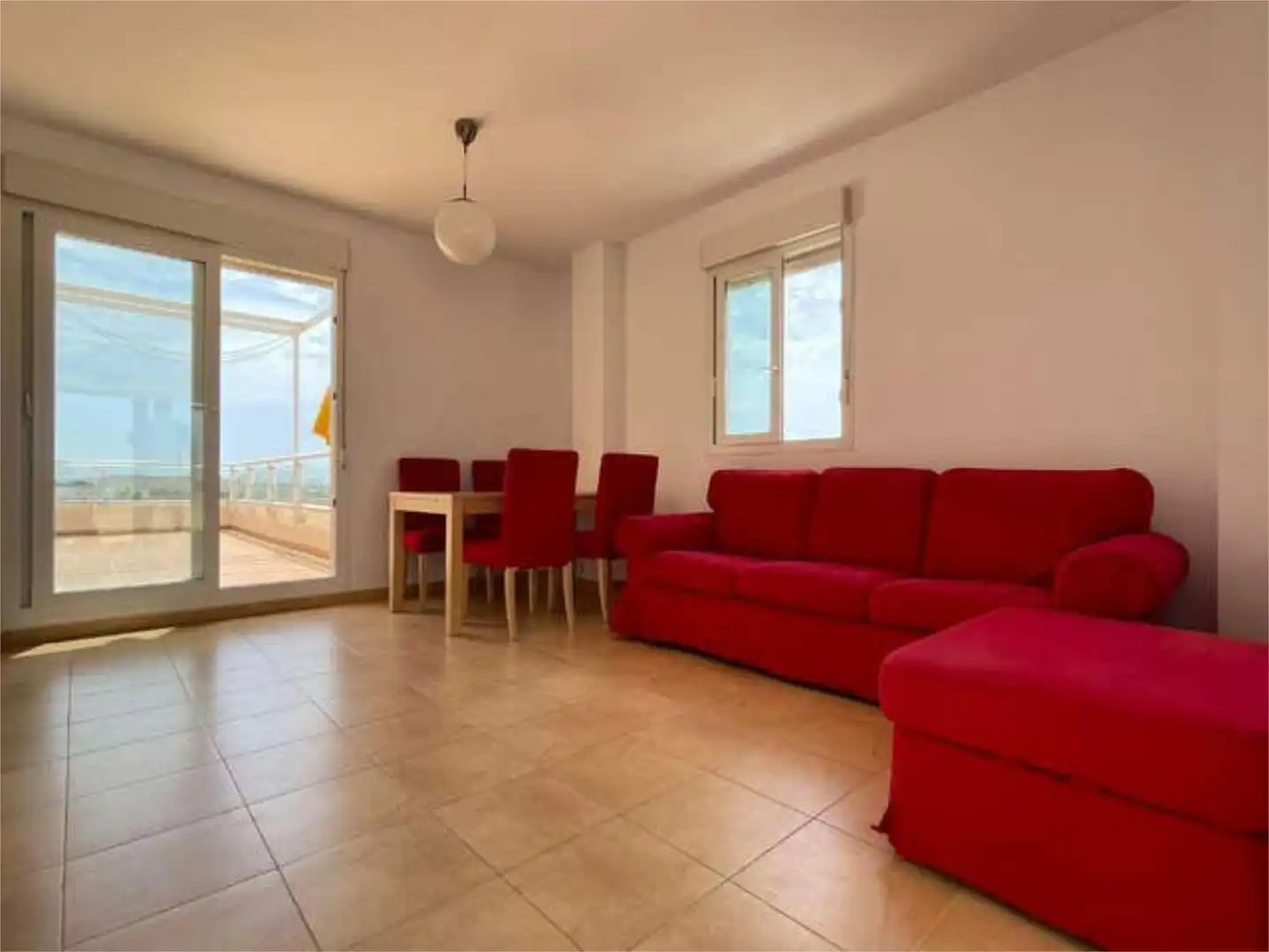 Flat for rent in Almerimar Living room of Flat for rent in El Ejido with Private garden, Terrace and Swimming Pool