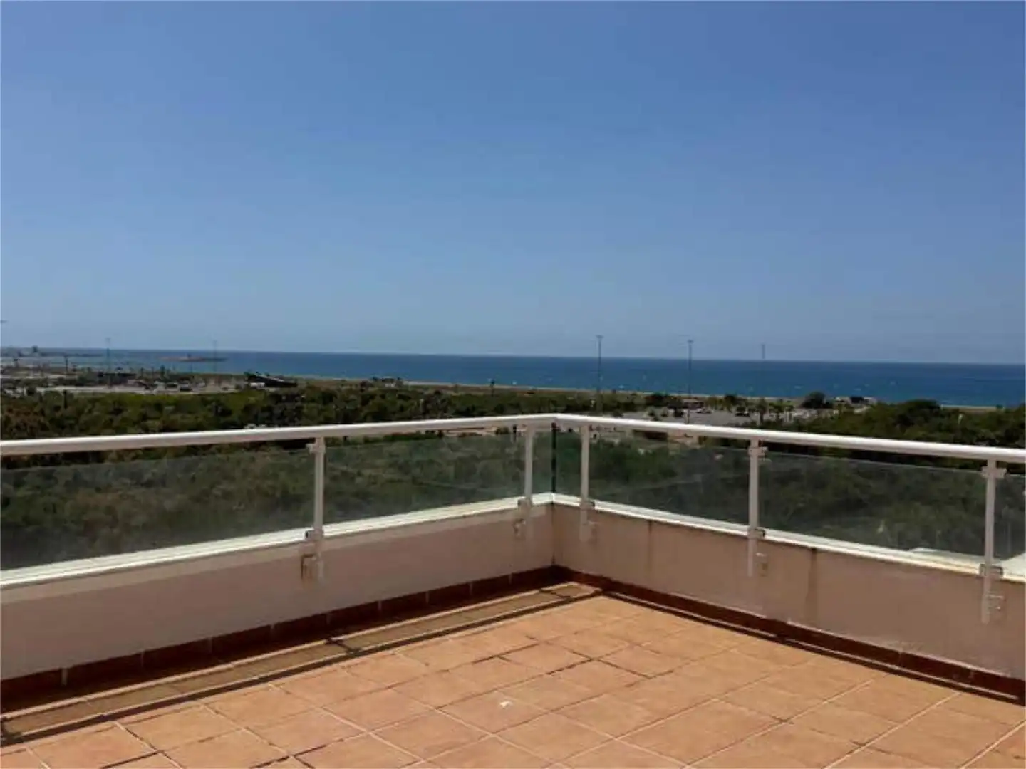 Flat for rent in Almerimar Terrace of Flat for rent in El Ejido with Private garden, Terrace and Swimming Pool