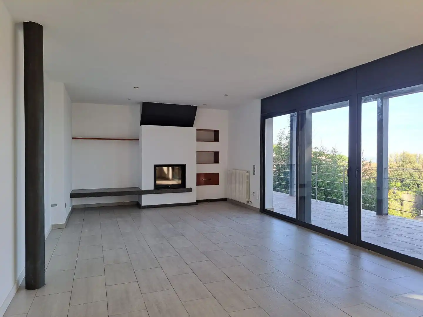 Sala de estar de Casa o chalet de alquiler en Bigues i Riells del Fai con Aire acondicionado, Calefacción y Jardín privado