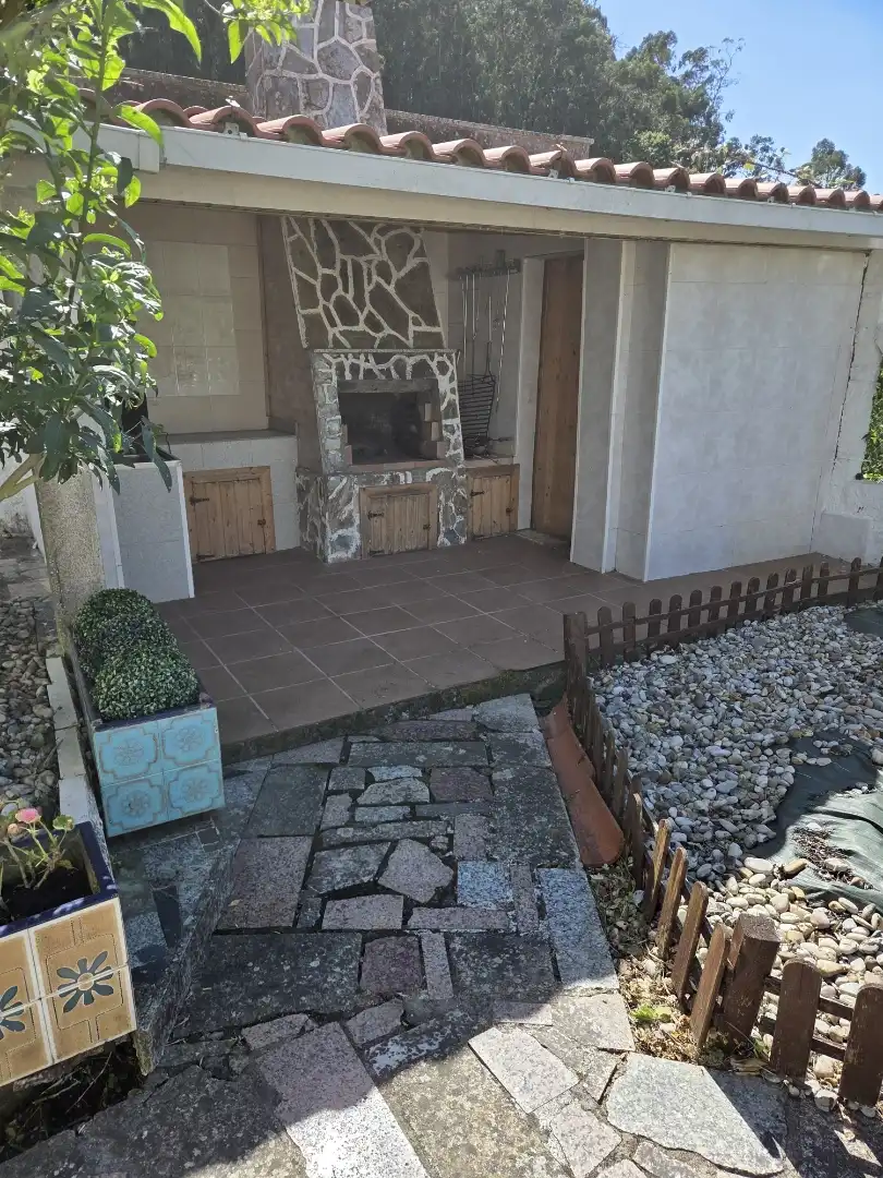 Terrassa de Casa o xalet de lloguer en Marín amb Calefacció, Jardí privat i Terrassa