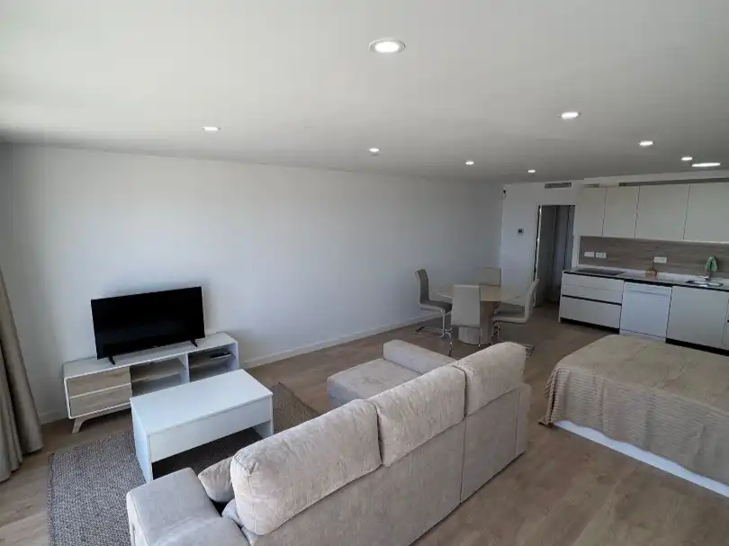 Flat for rent in Calle Florencia, 43, Aguadulce Norte Living room of Flat for rent in Roquetas de Mar with Air Conditioner, Heating and Parquet flooring