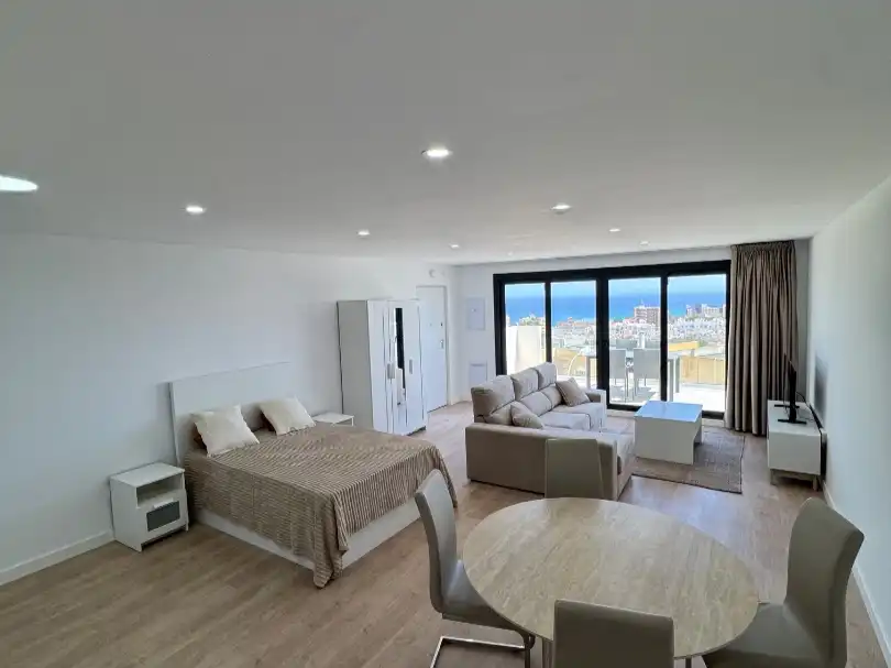 Flat for rent in Calle Florencia, 43, Aguadulce Norte Bedroom of Flat for rent in Roquetas de Mar with Air Conditioner, Heating and Parquet flooring