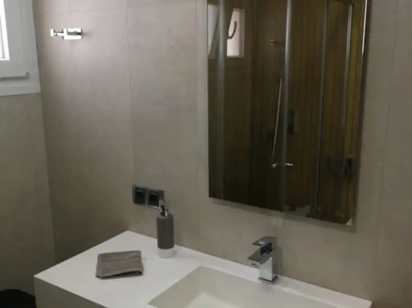 Flat for sale in Calle Costa Rica, 7, Barriada Río San Pedro Bathroom of Flat for sale in Puerto Real with Air Conditioner, Parquet flooring and Furnished