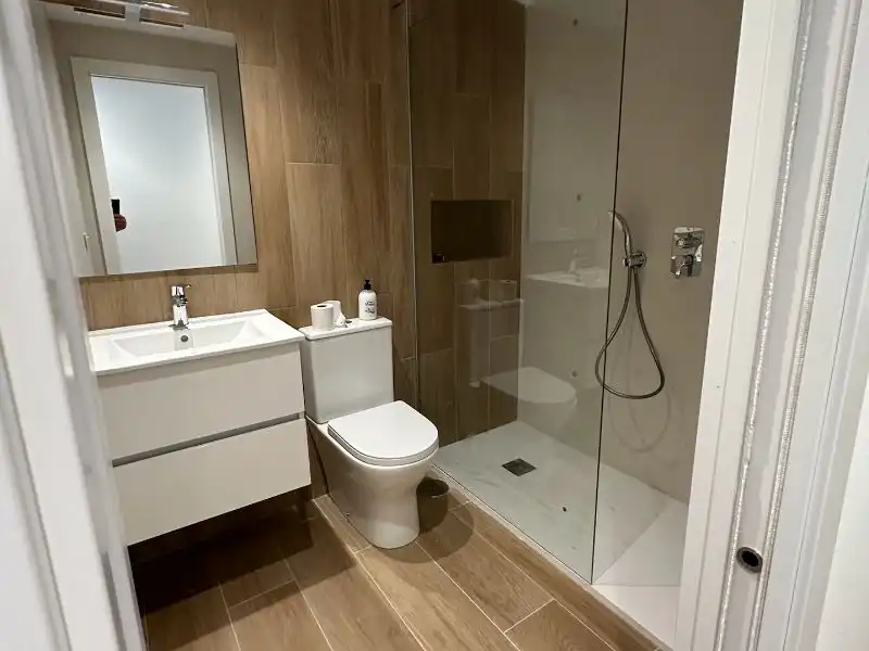 Apartments for rent in Avinguda de la Armada Española, 2, Santa Pola Bathroom of Apartments for rent in Santa Pola with Air Conditioner, Terrace and Swimming Pool