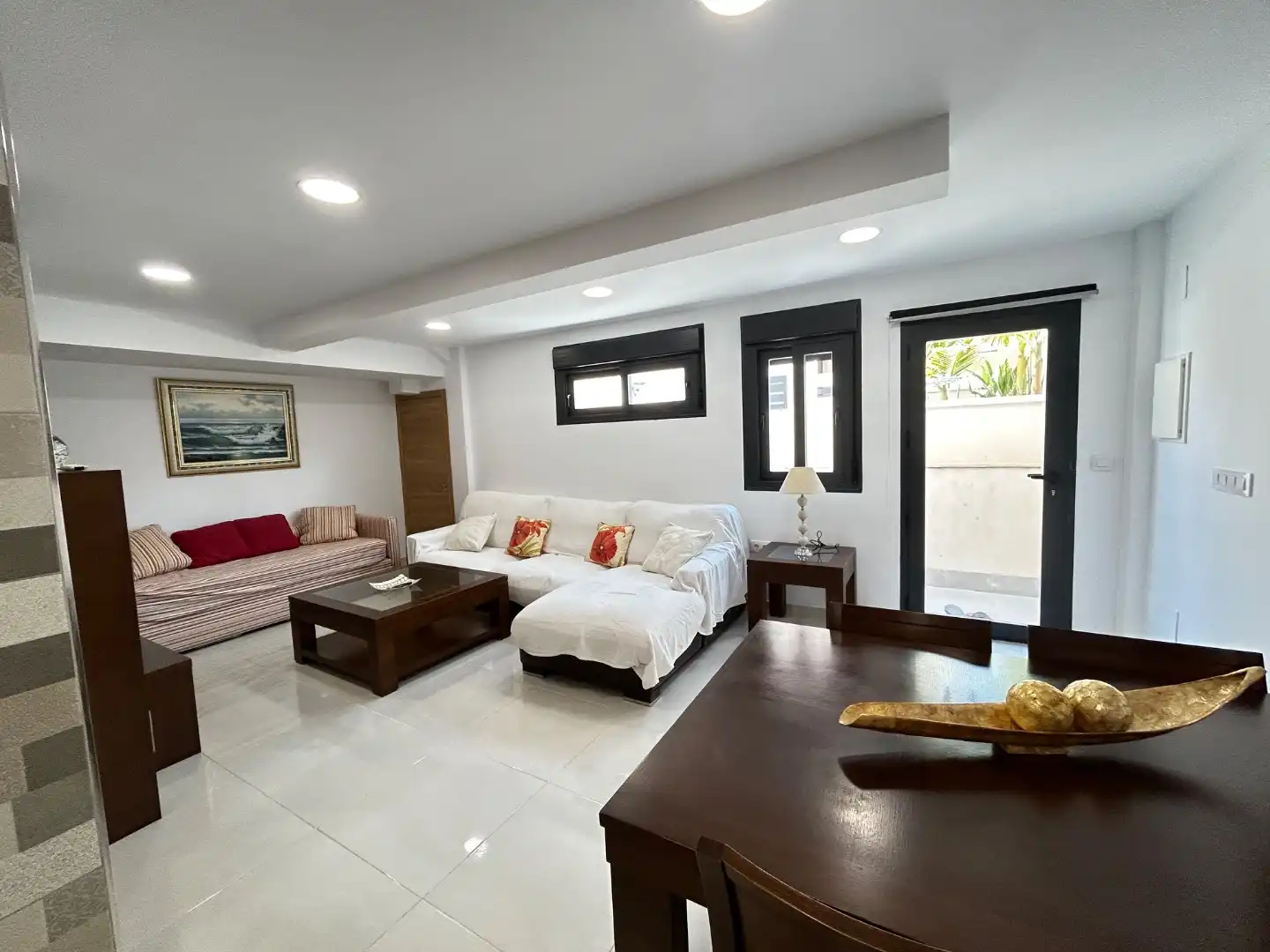 Wohnzimmer von Wohnungen zur Miete in Cartagena mit Klimaanlage und Terrasse