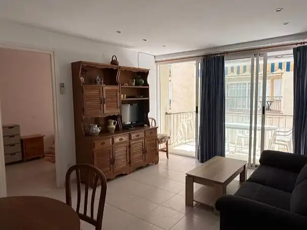 Flat for sale in Passeig de Rafael Campalans, 22, Platja de la Paella Living room of Flat for sale in Torredembarra with Air Conditioner and Balcony