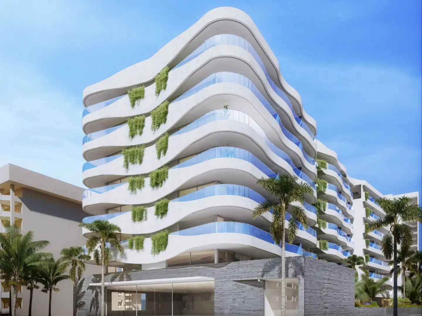 Flat for sale in Calle Martínez Catena, 6, Puerto Deportivo Exterior view of Flat for sale in Fuengirola with Air Conditioner, Terrace and Swimming Pool