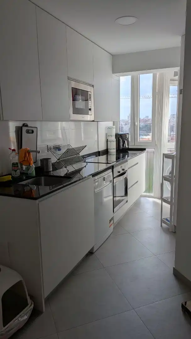 Room in Calle de San Marcelo, 22, Ventas Kitchen of Flat for share in Madrid with Air Conditioner, Heating and Parquet flooring