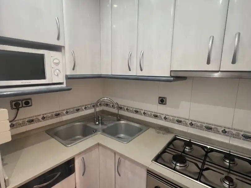 Kitchen of Flat for share in Badalona  with Furnished