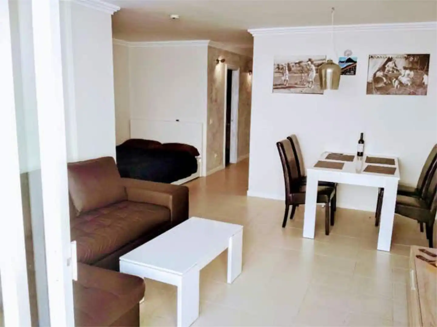Apartament de lloguer a Golf del Sur - Amarilla Golf Sala d'estar de Apartament de lloguer en San Miguel de Abona amb Jardí privat, Terrassa i Piscina