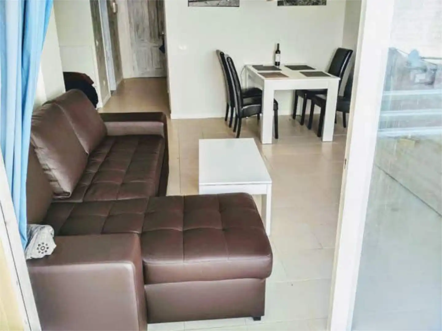Apartament de lloguer a Golf del Sur - Amarilla Golf Sala d'estar de Apartament de lloguer en San Miguel de Abona amb Jardí privat, Terrassa i Piscina