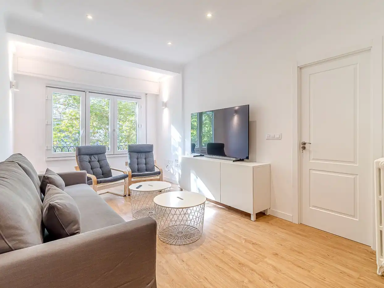 Piso de alquiler en Paseo de San Francisco de Sales, 11, Vallehermoso Sala de estar de Piso de alquiler en Madrid con Aire acondicionado, Calefacción y Parquet