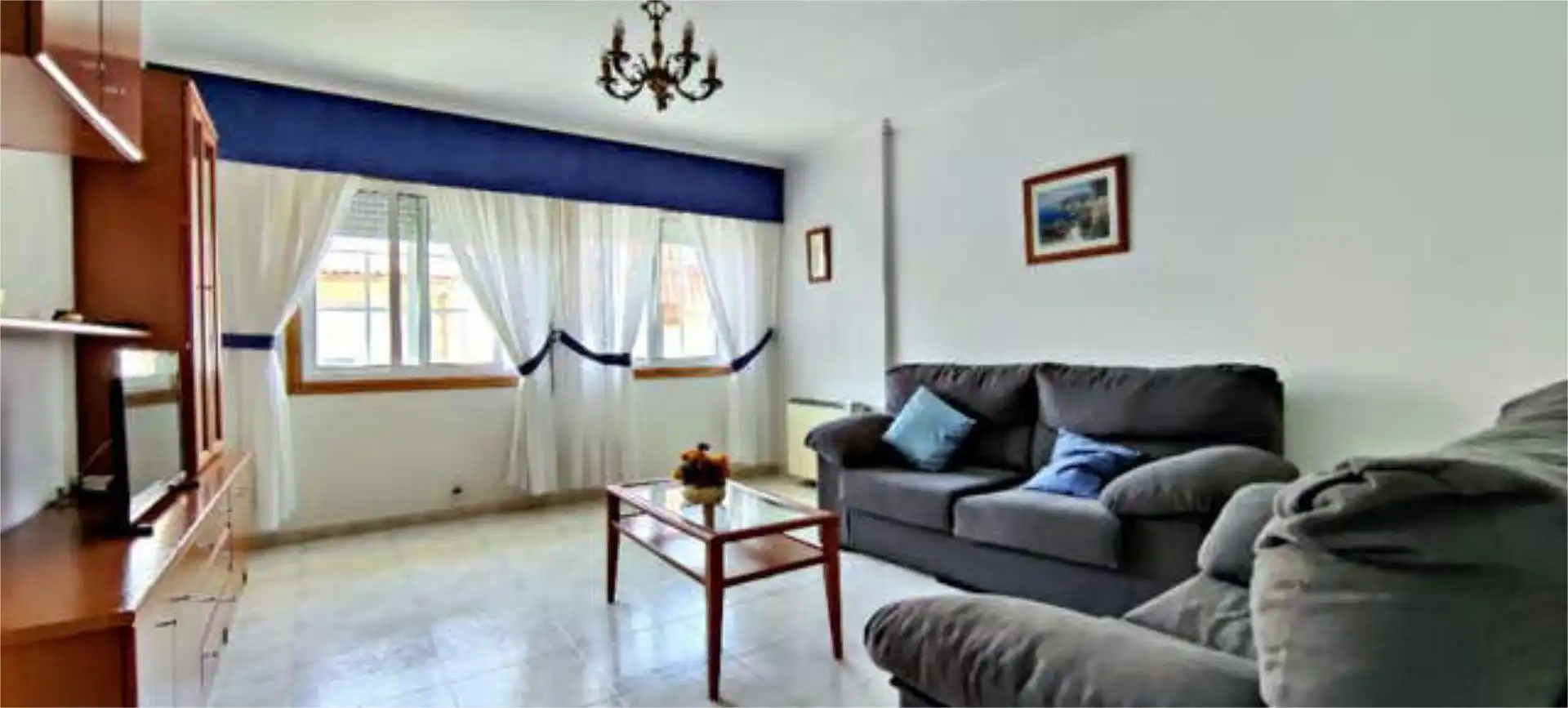 Flat for rent in O Burgo - Campus Universitario Living room of Flat for rent in Pontevedra Capital with Heating and Private garden