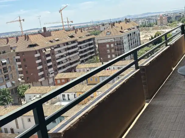 Flat for rent in Calle Vicente Campo Palacio, 2, San José Balcony of Flat for rent in Huesca with Terrace, Furnished and Video intercom