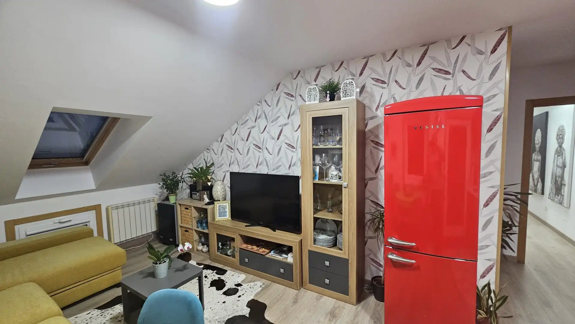 Sala de estar de Piso de alquiler en Rianxo con Parquet, Terraza y Amueblado