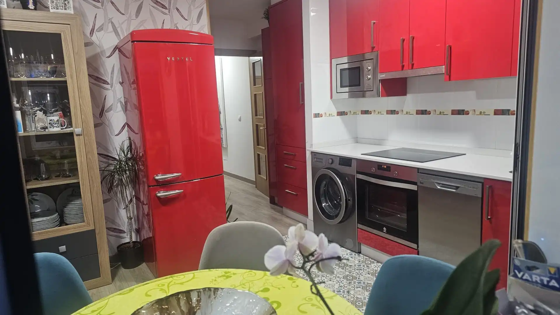 Cocina de Piso de alquiler en Rianxo con Parquet, Terraza y Amueblado