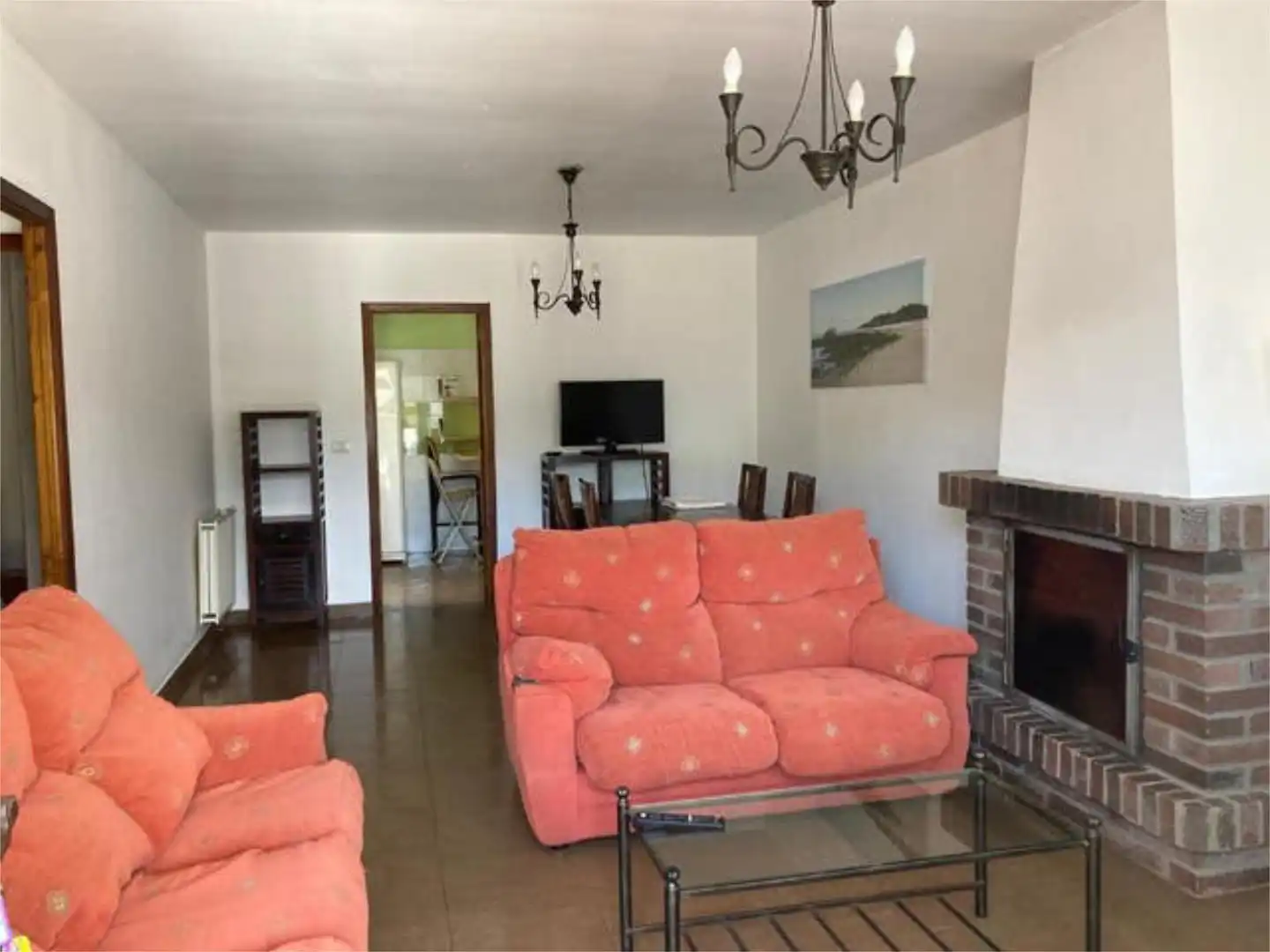 Sala d'estar de Casa o xalet de lloguer en A Guarda   amb Terrassa i Piscina