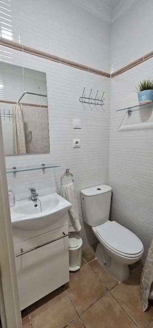 Baño de Apartamento de alquiler en Sevilla con Aire acondicionado, Calefacción y Amueblado