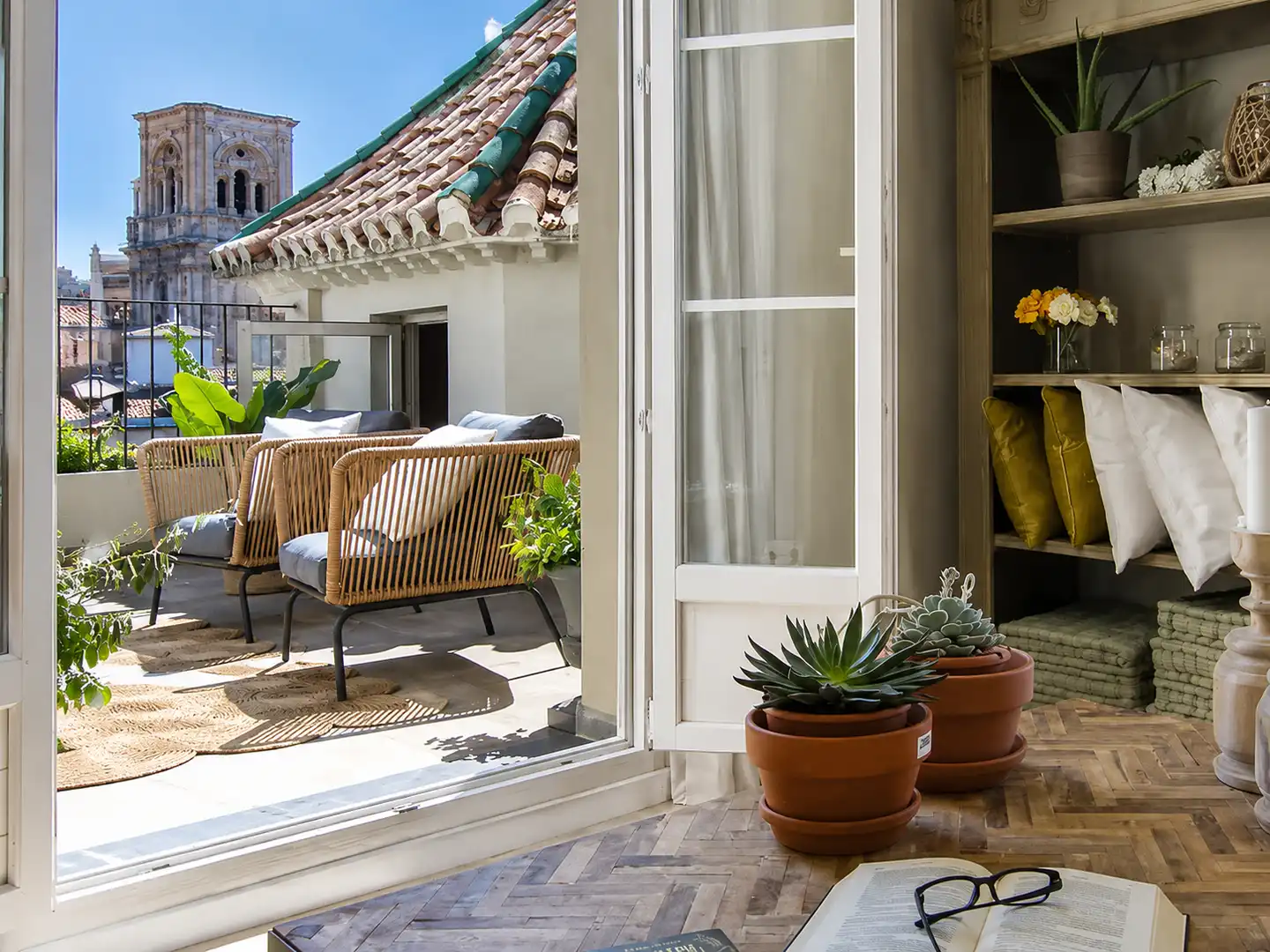 Terrasse von Wohnung zum Verkauf in Granada mit Klimaanlage, Heizung und Parkett