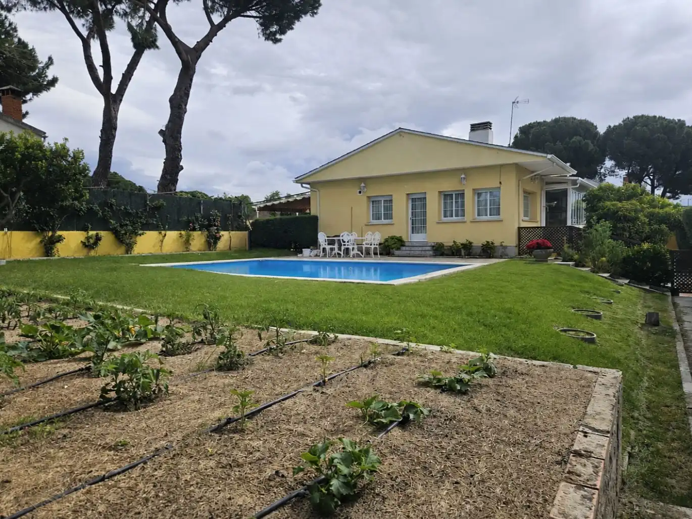 Piscina de Casa o xalet en venda en Móstoles amb Aire condicionat, Terrassa i Piscina