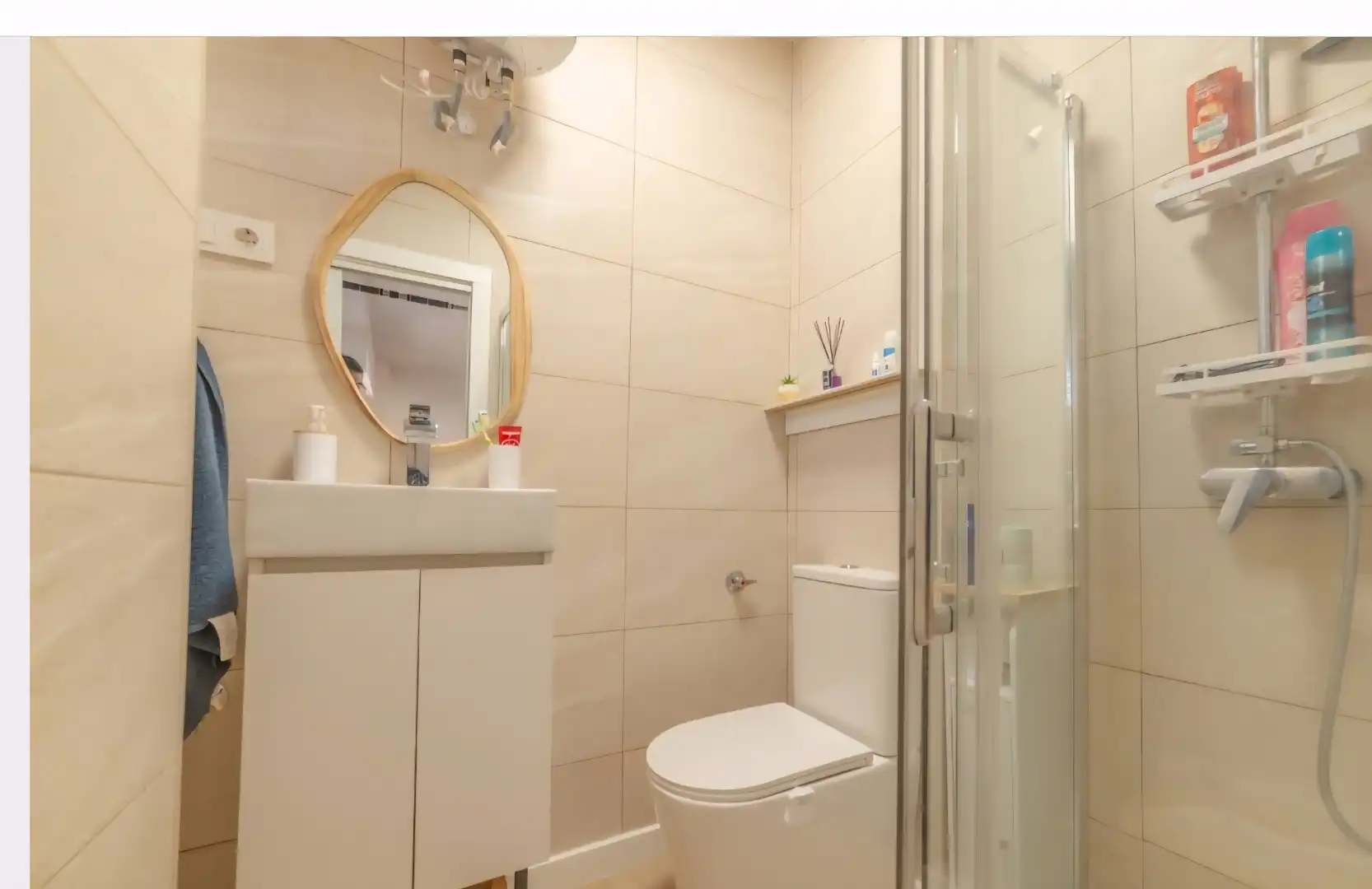 Estudio de alquiler en Calle San Martín de Porres, 21, Santiago de la Ribera Baño de Estudio de alquiler en San Javier con Aire acondicionado, Calefacción y Parquet