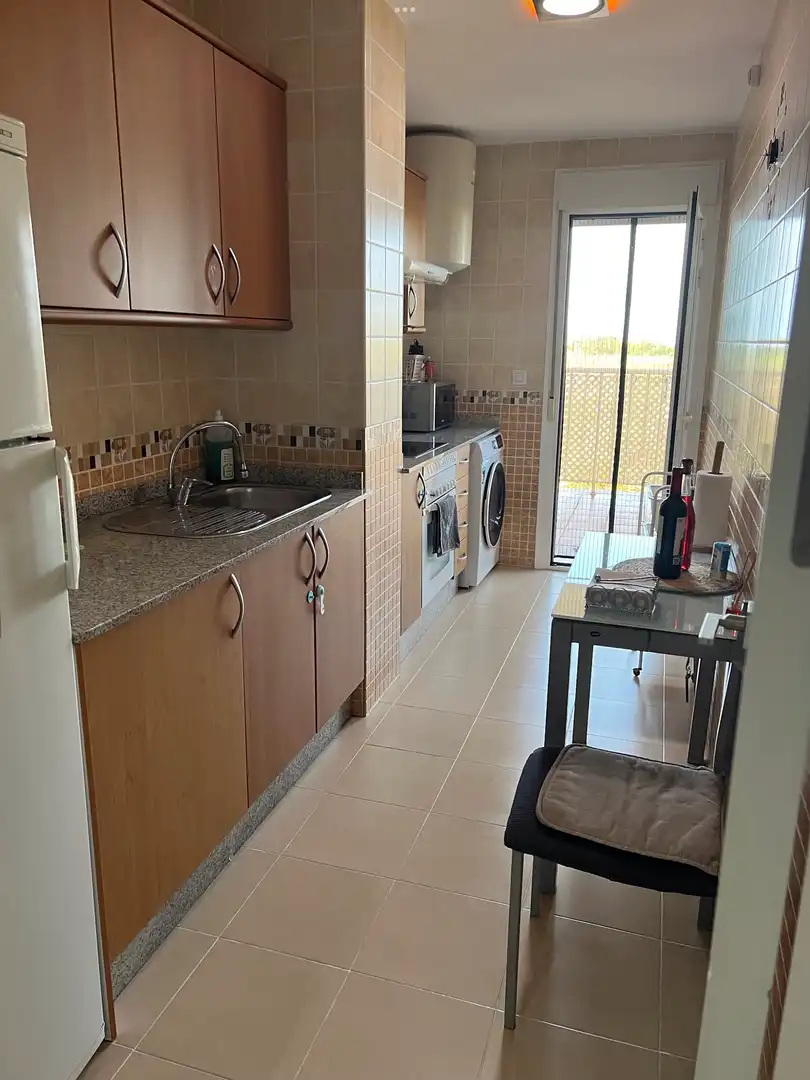 Flat for rent in Calle Salazón, 2, Almerimar Kitchen of Flat for rent in El Ejido with Air Conditioner, Heating and Parquet flooring