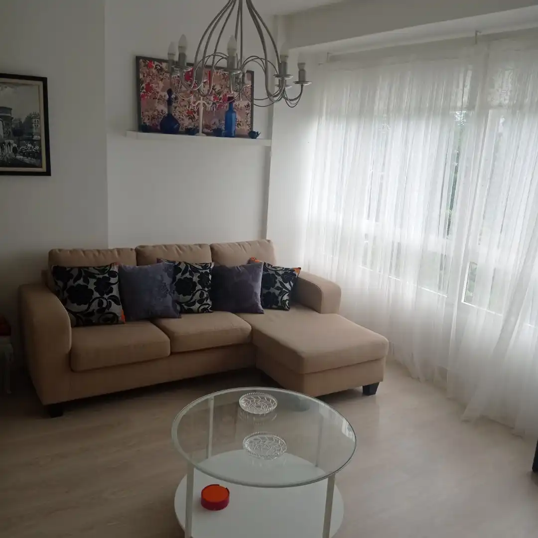 Living room of Flat for rent in Ferrol  with Furnished, Washing machine and Microwave