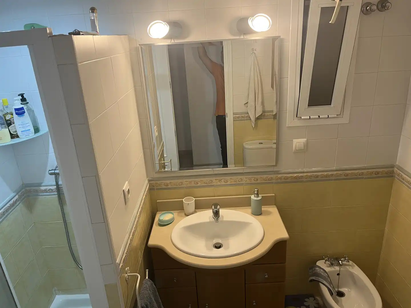 Badezimmer von Wohnung zum Verkauf in Águilas mit Privatgarten, Parkett und Möbliert
