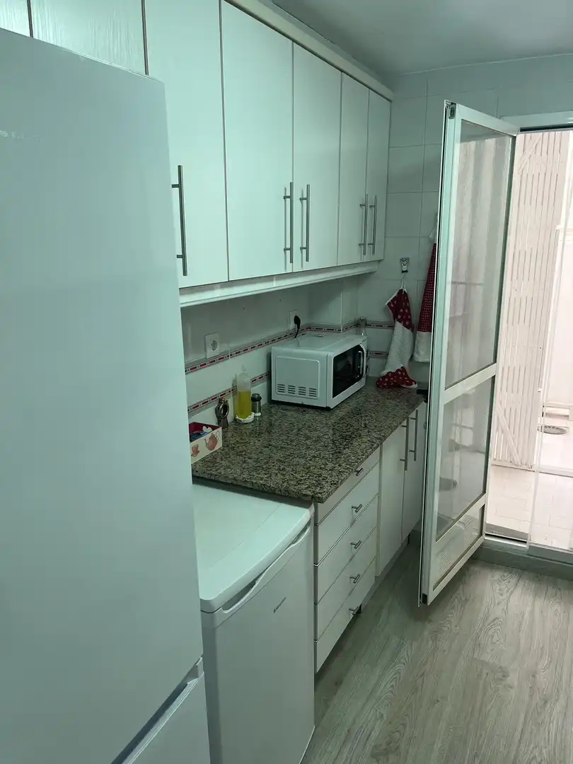 Küche von Wohnung zum Verkauf in Águilas mit Privatgarten, Parkett und Möbliert