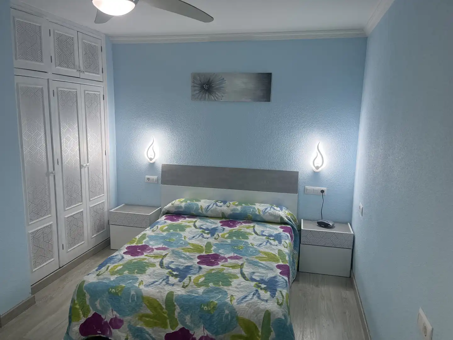Schlafzimmer von Wohnung zum Verkauf in Águilas mit Privatgarten, Parkett und Möbliert