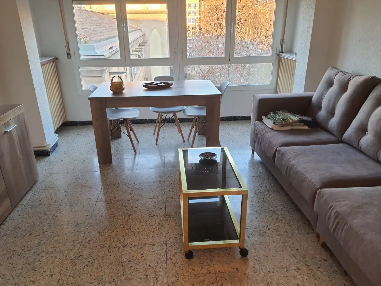 Flat for rent in Carrer del Bisbe Messeguer, 1, Instituts - Universitat Living room of Flat for rent in Lleida with Heating, Parquet flooring and Furnished