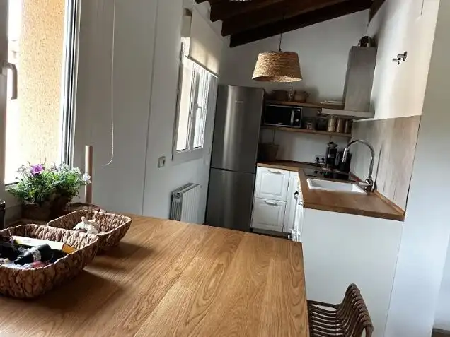 Cuina de Casa o xalet de lloguer en Fresno de Cantespino amb Calefacció, Jardí privat i Parquet